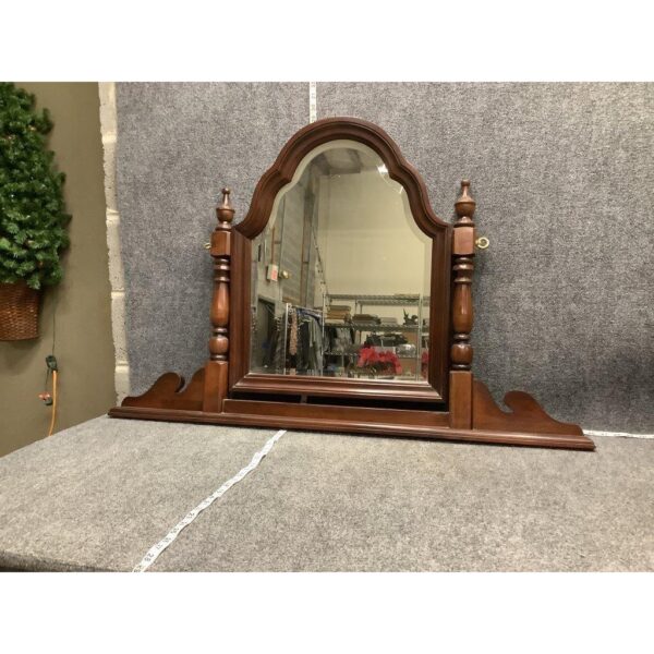 Vintage Vanity Dresser Mirror Jewelry Display Case Set - Image 2