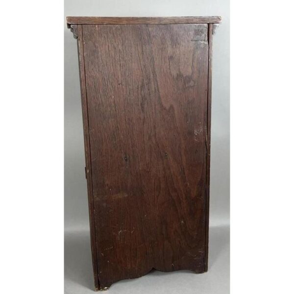 Vintage Doll Size PA Walnut Blind Door Stepback Cupboard Storage - Image 3