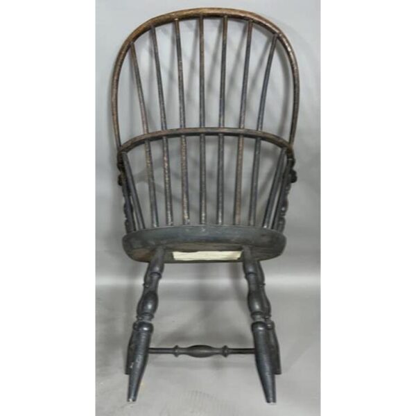 Sackback Windsor Armchair Antique Spindle Backed Chair - Image 3