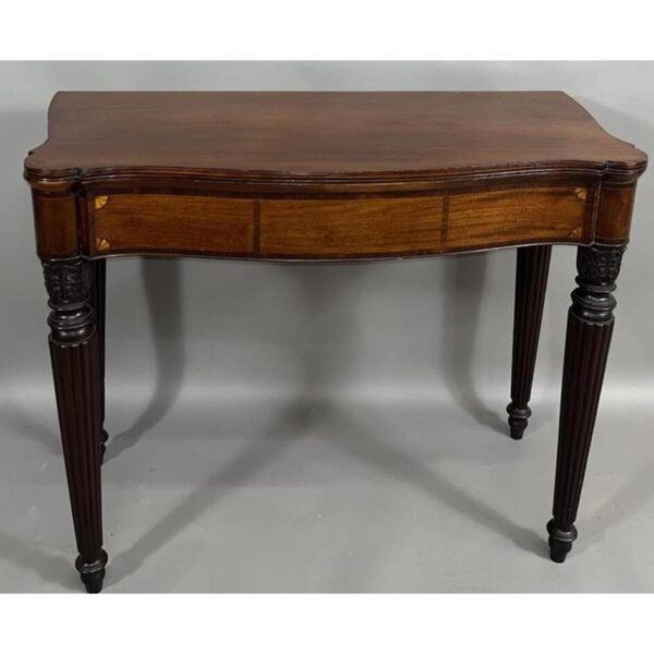 Antique Inlaid Flip Top Card Table Mahogany Ca. 1820 - Image 2