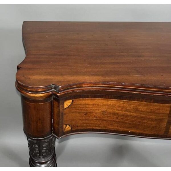 Antique Inlaid Flip Top Card Table Mahogany Ca. 1820 - Image 3