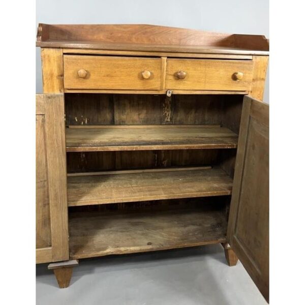 Vintage Walnut Jelly Cupboard Cabinet Storage Chest - Image 3