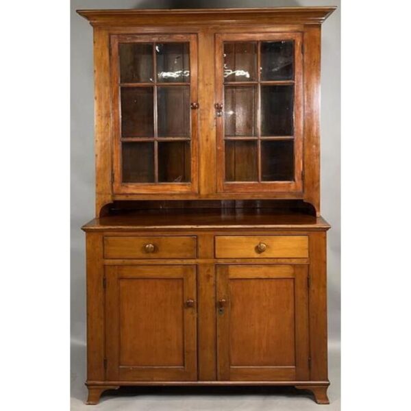 Cherry Dutch Antique Cupboard Cabinet Storage Vintage Style