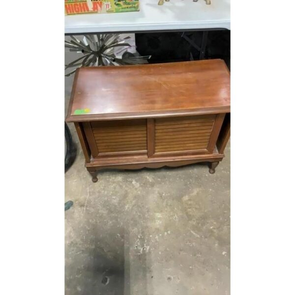 Vintage Sliding Door Cupboard Cabinet Storage Chest