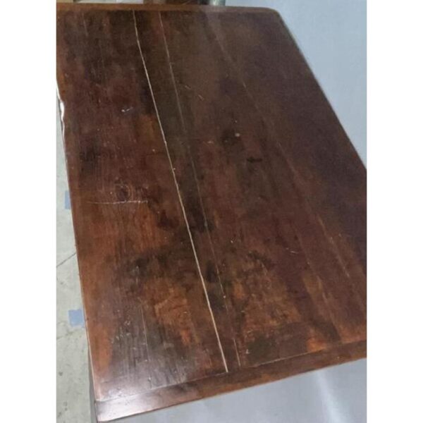 Vintage Pine Bench Table with Drawer Storage and Bread Board Ends - Image 4