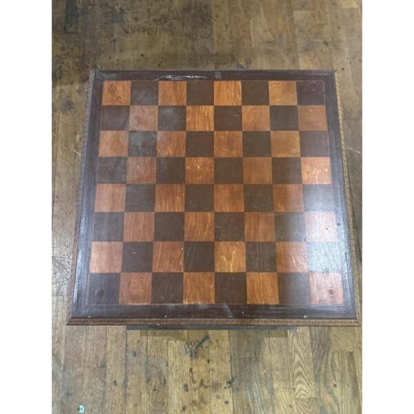 Folk Art Vintage Hand Painted Medieval Chess Table Accent Piece - Image 8